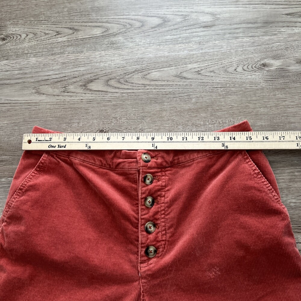 Pilcro High‎ Rise Corduroy Wide Leg Jeans Womens 30 Button Fly Full Length - Picture 7 of 15